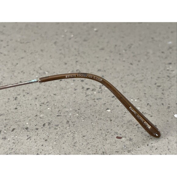 Innovative M/F Technology IMF 475 Brown Metal Eyeglasses FRAMES ONLY 49-18-140 - Picture 6 of 12